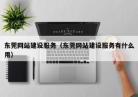 东莞网站建设服务（东莞网站建设服务有什么用）