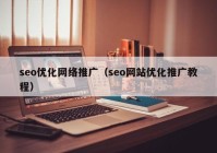 seo优化网络推广（seo网站优化推广教程）