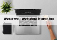 灵璧seo优化（灵璧招聘网最新招聘信息网）